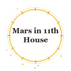 Mars in 11th House